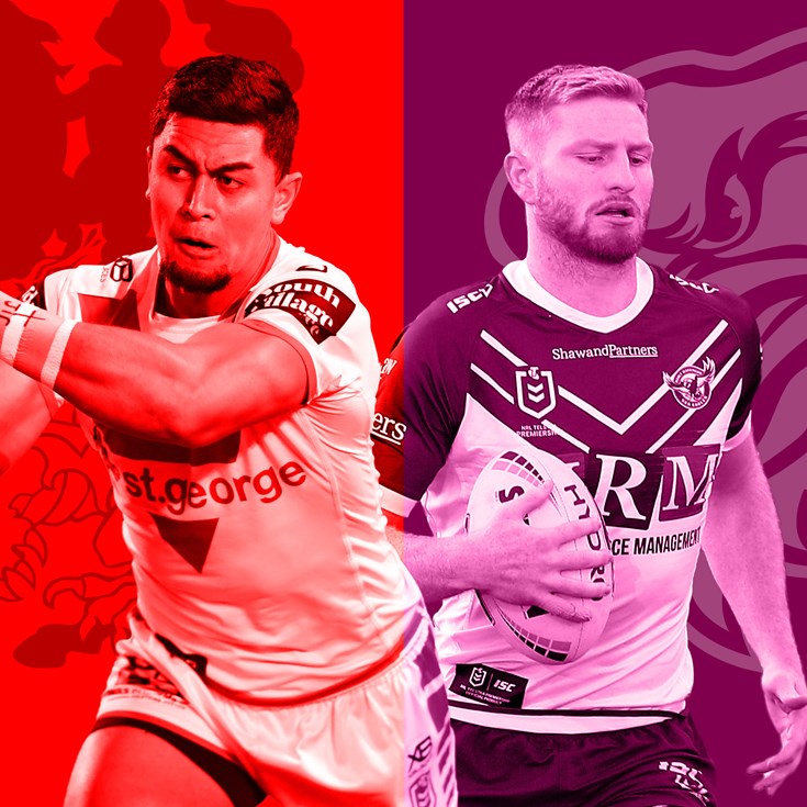 Dragons v Sea Eagles: 'Mary' and Des stick with winning combinations