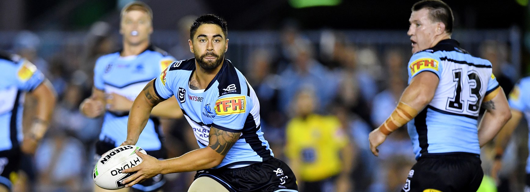 Sharks halfback Shaun Johnson.