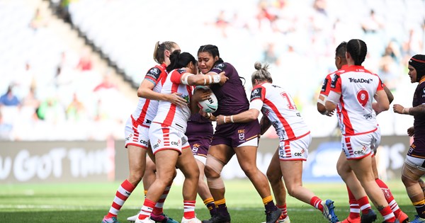 2019 NRLW grand final, Brisbane Broncos v St George Illawarra Dragons ...