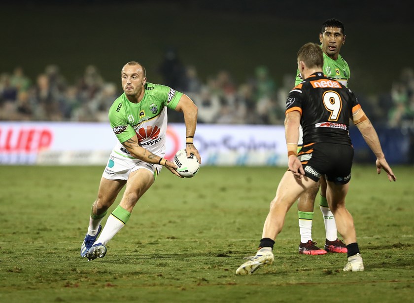 Raiders hooker Josh Hodgson.