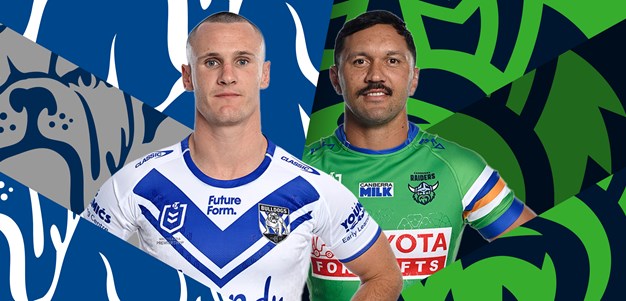 Bulldogs v Raiders: Critta, Foxx return; Papa brings up 300