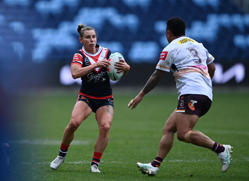 Sam Bremner made her NRLW return against the Broncos after coming out of retirement to answer an SOS from the Roosters.