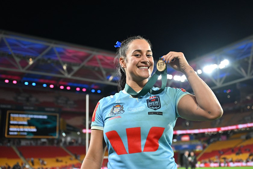 Sky Blues back-rower Yasmin Clydsdale took home player of the match honours.