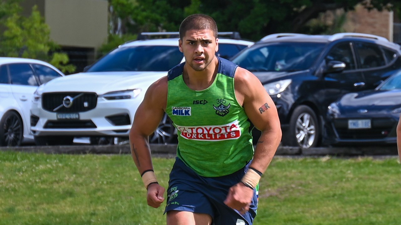 NRL 2pce 57 Ash Cue - Canberra Raiders