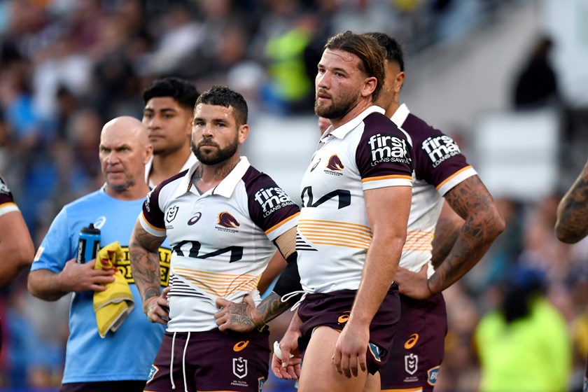 Pat Carrigan shows his disappointment during the loss against the Titans.