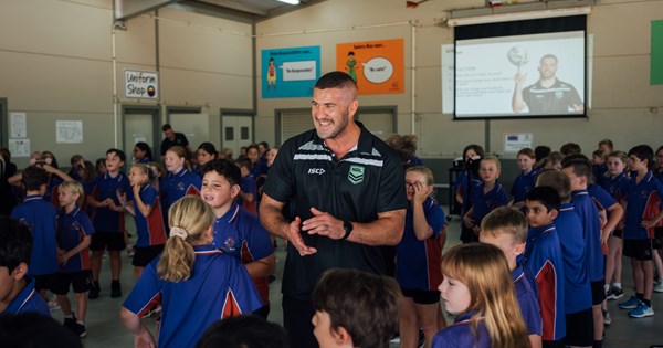 NRL 2023 news, Joel Thompson, Indigenous youth, Road to regions community program, Indigenous youth, rural and remote Australia