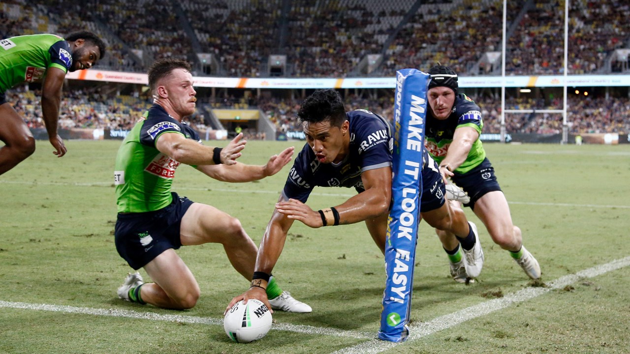 NRL 2023: Semi Valemei hat-trick as North Queensland Cowboys thrash  Melbourne Storm in Townsville