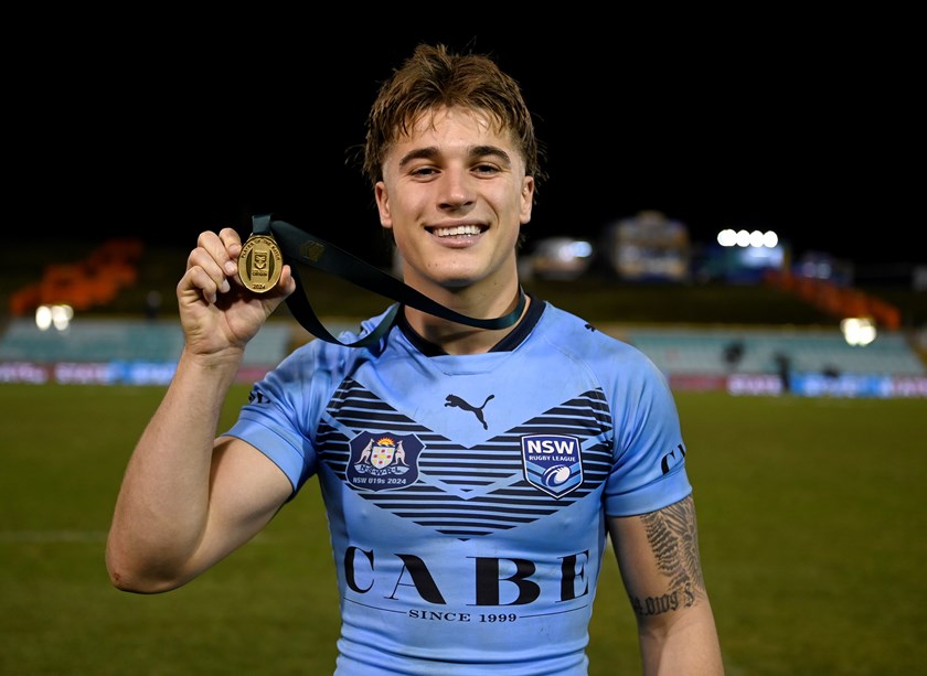 Chevy Stewart was named man of the match after NSW's Under-19's State of Origin victory on Thursday.