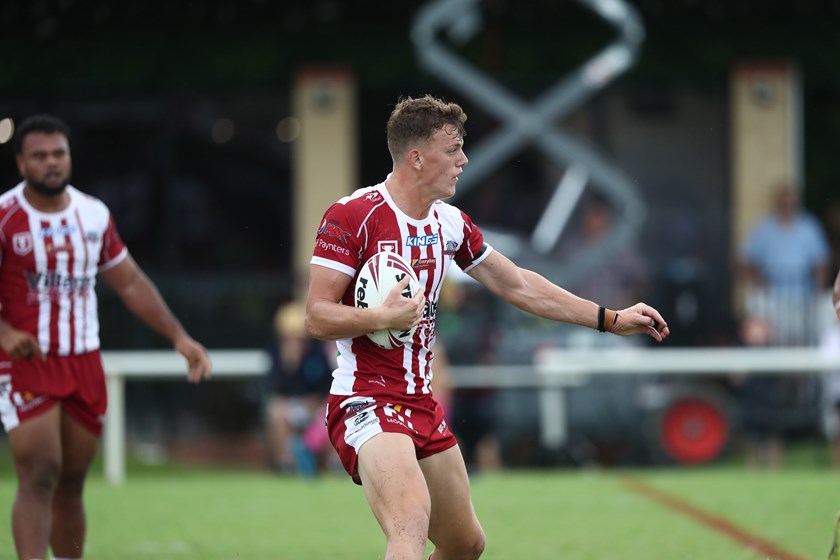 Jack Bostock in action for the Redcliffe Dolphins in Queensland's Hostplus Cup.