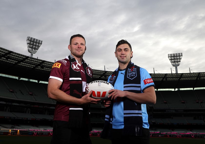 Tim Taranto (Richmond Tigers) and Steven May (Melbourne Demons) are ready for Origin.
