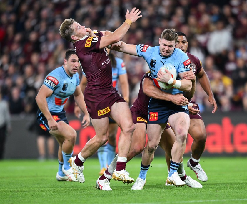 Hudson Young left his mark on the Maroons during his debut Origin series. 