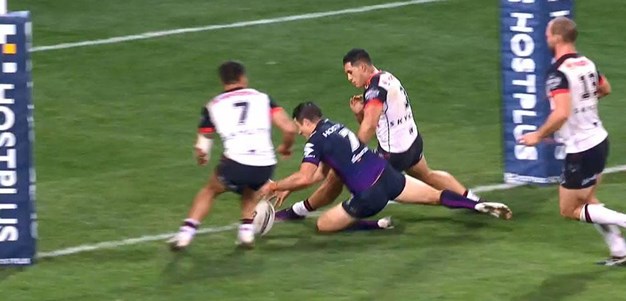 Rd 8: Storm v Warriors - No Try 70th minute - Cooper Cronk