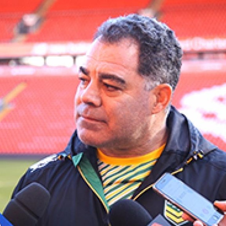 Meninga fronts the media at Anfield