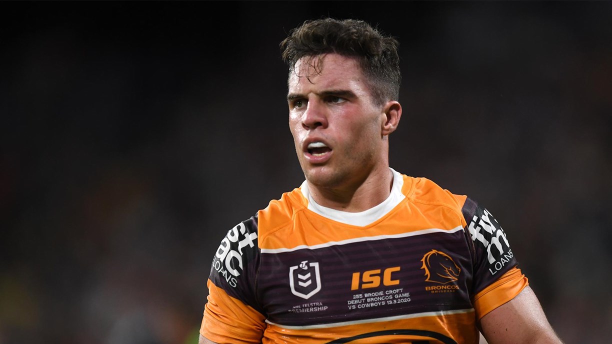 NRL 2020 Brisbane Broncos Brodie Croft Croft knocjed out at