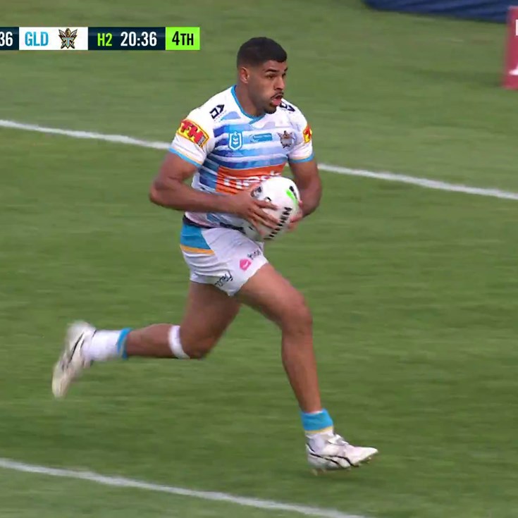 Spry secures his first try in the NRL