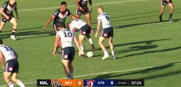 Hopoate dives over for the first try