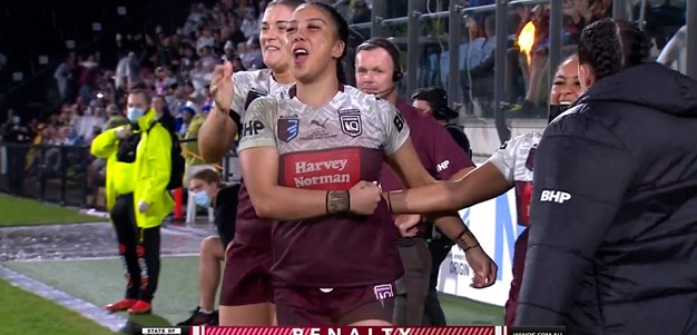 Brown kicks the goal to win it for the Maroons