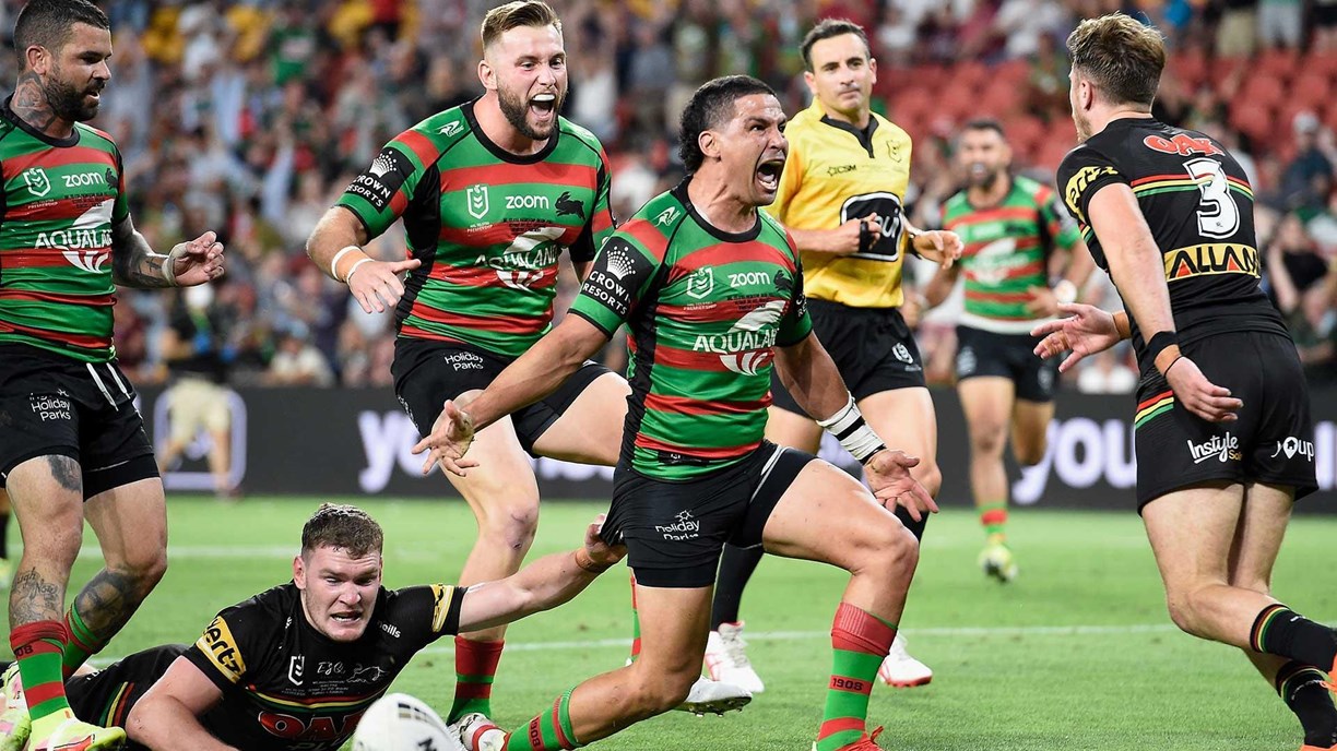 South Sydney Rabbitohs 2021 Grand Finalists Team Signed Jersey