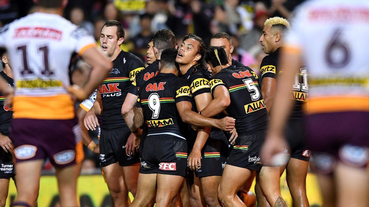 Penrith Panthers v Brisbane Broncos, Half-time Highlights