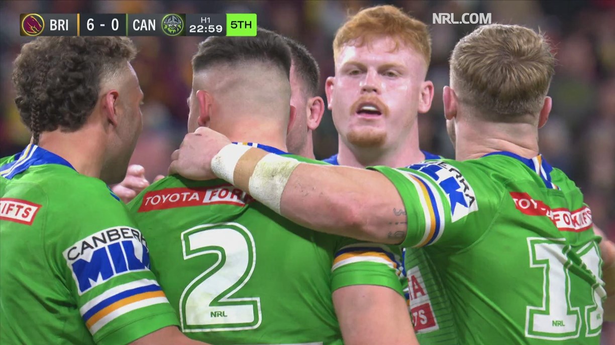 NRL 2022: Brisbane Broncos, Canberra Raiders, round 14, Suncorp Stadium,  match report, Adam Reynods, Jamal Fogarty, Jack Wighton, Brenko Lee, Jordan  Pereira