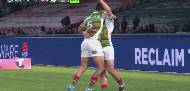 Ilias scores a special try