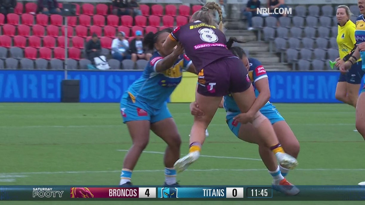 Broncos take down Cowboys in first edition of NRLW derby, Titans pip Sharks  - ABC News