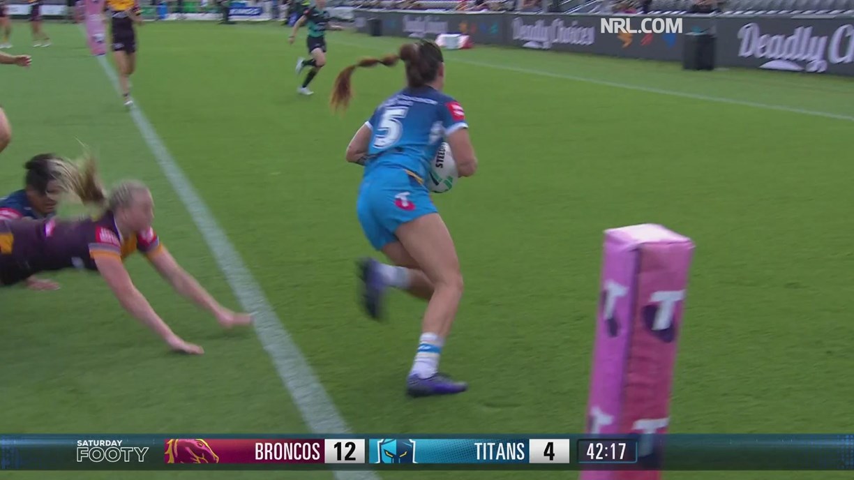 NRLW 2022, Brisbane Broncos v Gold Coast Titans round 3 match report, match  highlights, coaches media coference, injuries