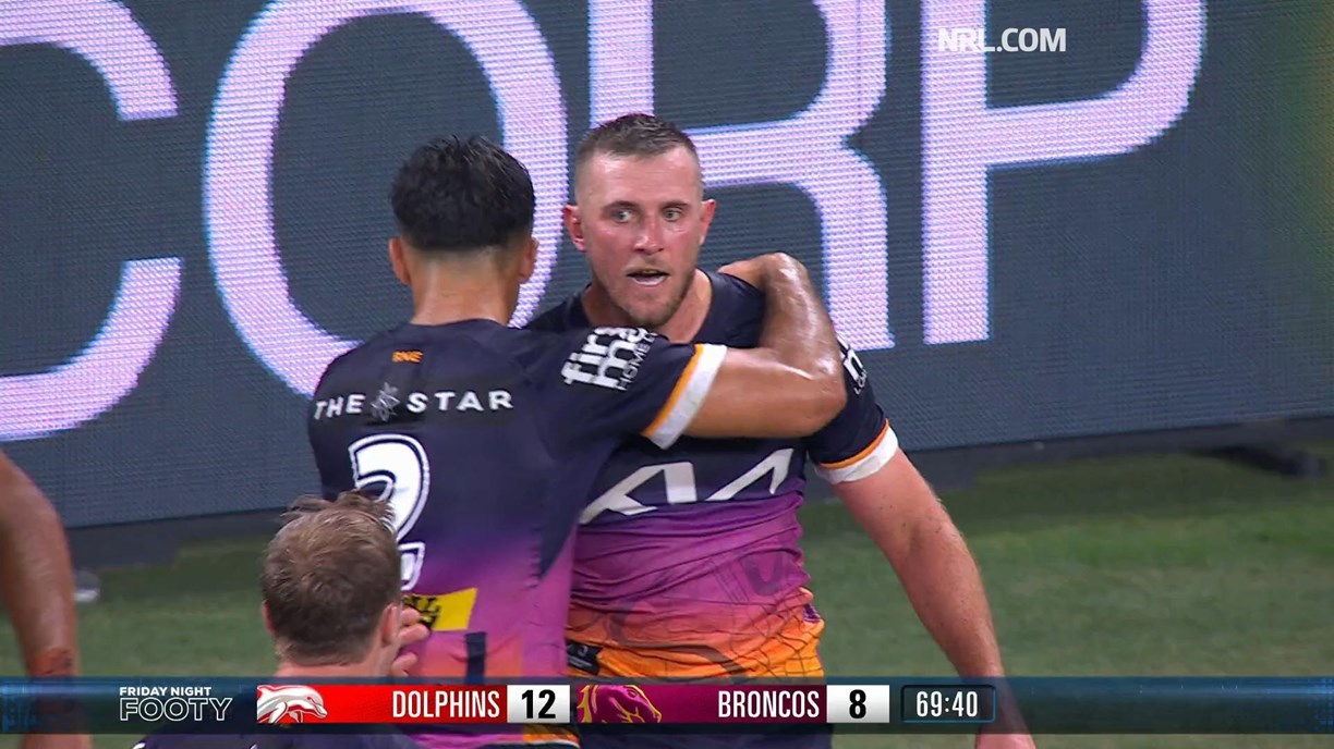 Late try by Broncos' Kotoni Staggs seals Battle of Brisbane