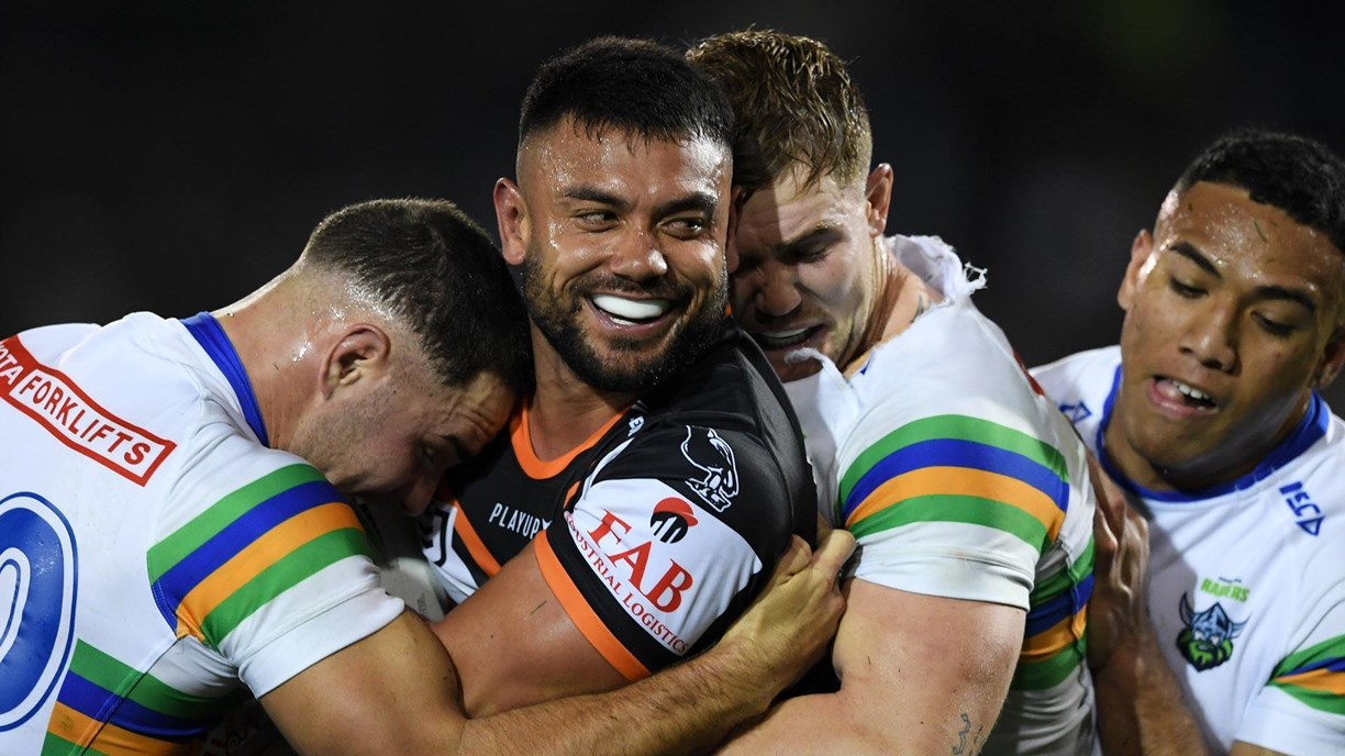 NRL 2023: Wests Tigers beat Dolphins with Api Koroisau penalty in