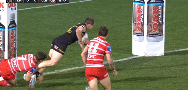 Hunt terrific tackle after superb kick