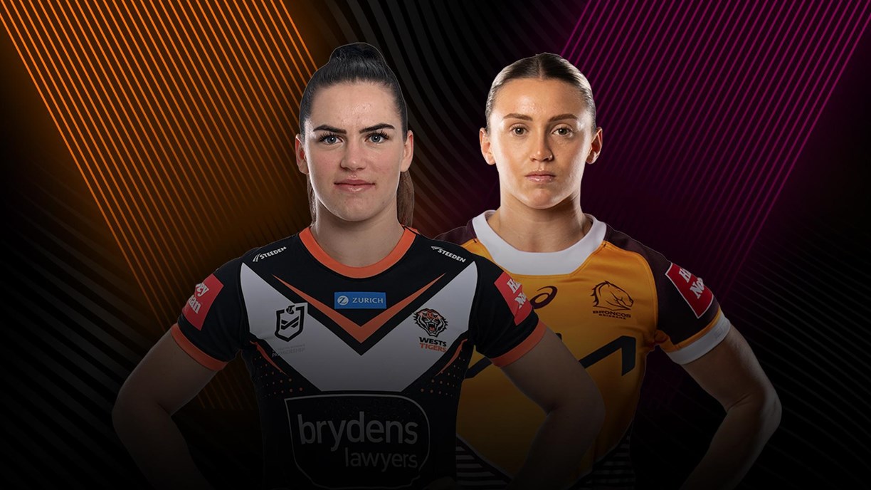 NRLW, Match Preview, Wests Tigers, Brisbane Broncos, Team Lists,  statistics, history, team news, updates, late mail