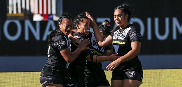 All tries from Kiwi Ferns v Tonga