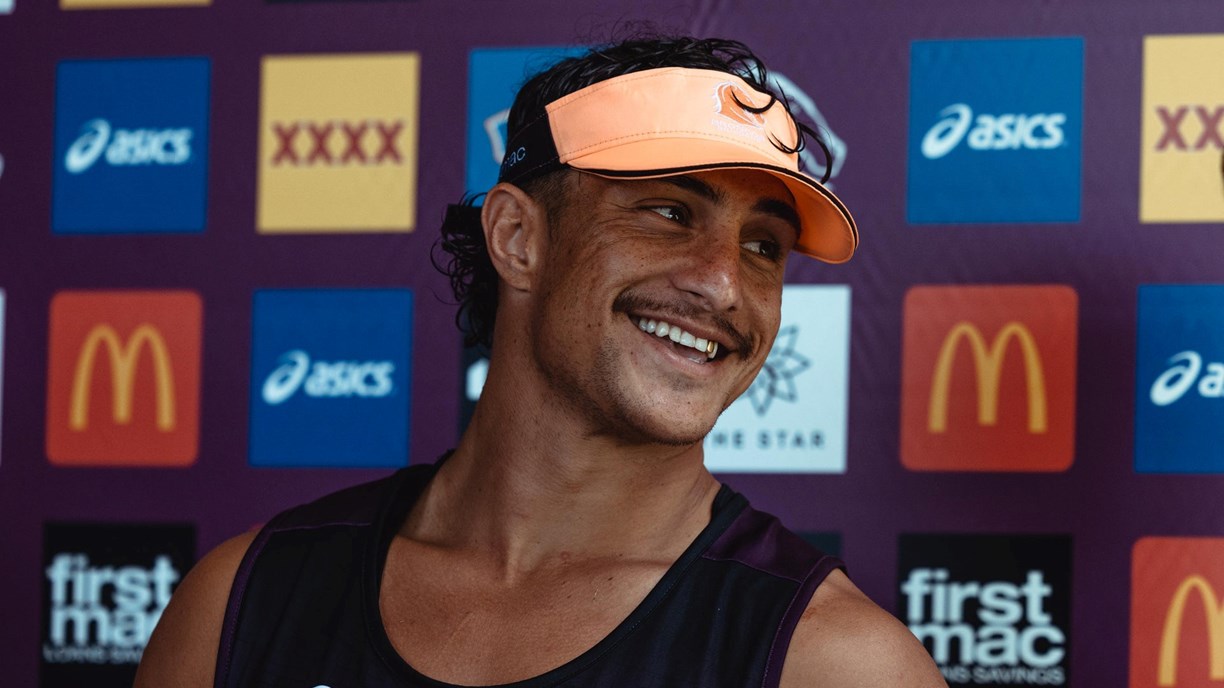 Kotoni Staggs, Brisbane Broncos, NRL season 2024, NRL pre-season 2024,  Round 1, Las Vegas, family, father | NRL.com