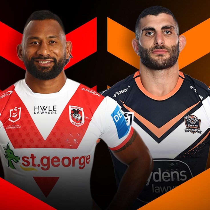 Dragons v Wests Tigers: Round 14