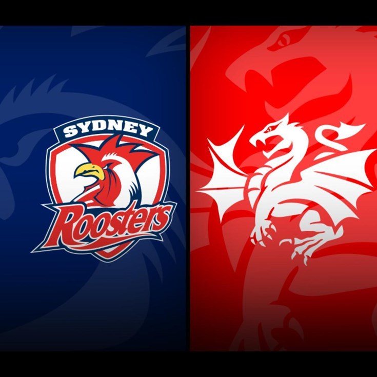 Roosters v Dragons – Round 18, 2024