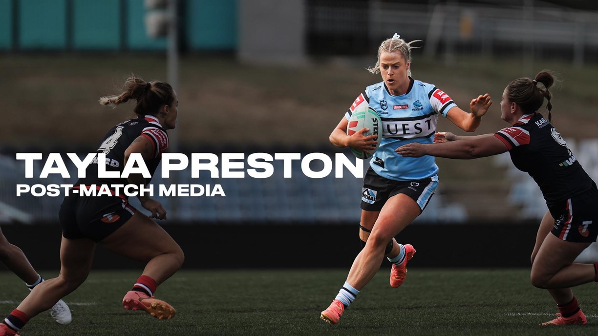 From the field: Sharks playmaker Tayla Preston