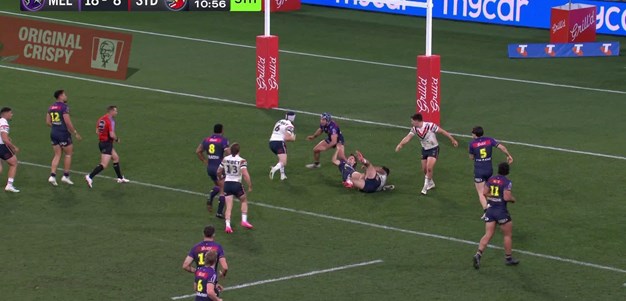 Hughes saves the try