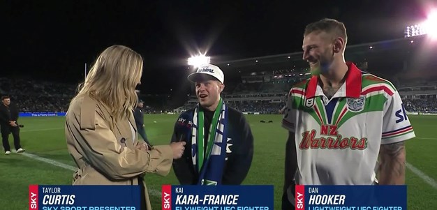 UFC's Kai Kara-France and Dan Hooker sideline in Auckland