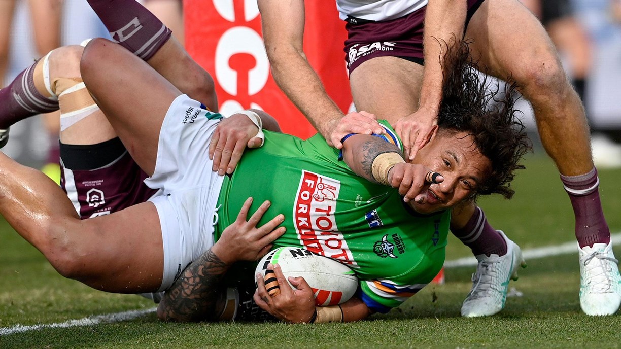 NRL 2024, Round 23, Match report, Canberra Raiders, Manly Sea Eagles, Josh  Papalii, Tom Trbojevic | NRL.com