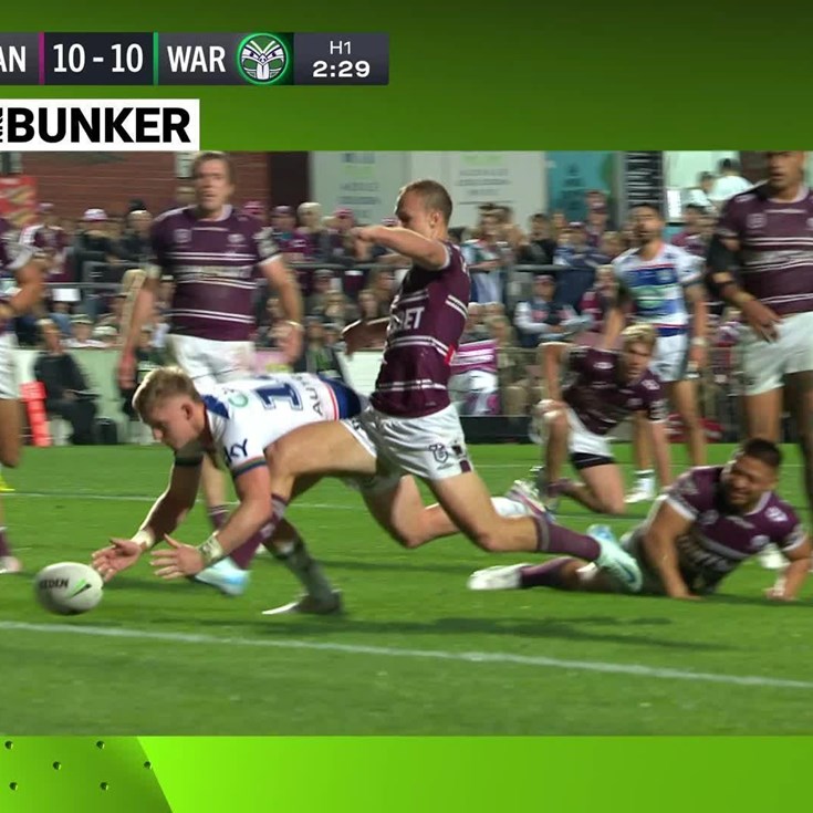 By the tip of his toe: Cherry-Evans saves a try