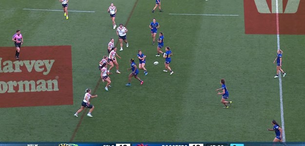 Great cover defence by the Roosters