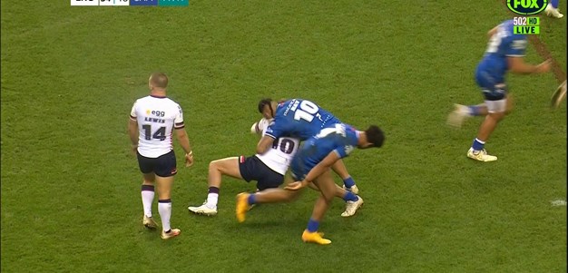 Things got a bit heated during the first Test in Wigan