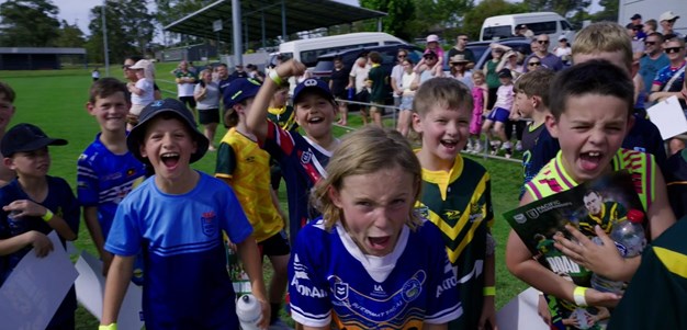 Australian Kangaroos visit Wyong Roos