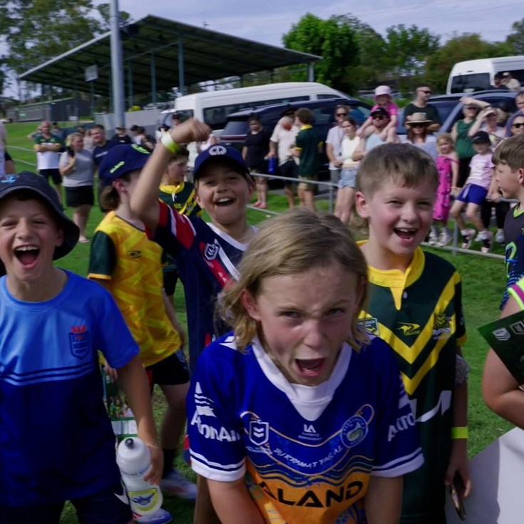 Australian Kangaroos visit Wyong Roos