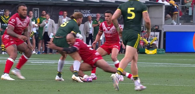 Kaufusi flies in and forces the error