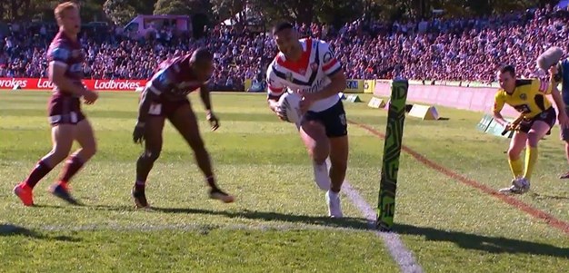 Rd 22: Sea Eagles v Roosters - Try 17th minute - Daniel Tupou