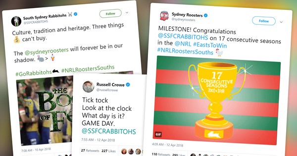 Rabbitohs V Roosters Battle Lights Up Twitter Nrl