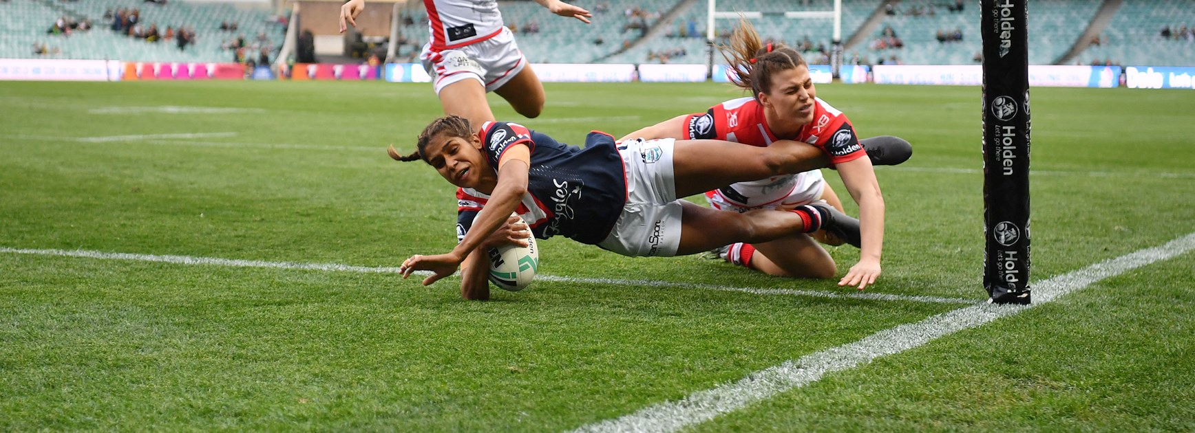 Roosters winger Taleena Simon.
