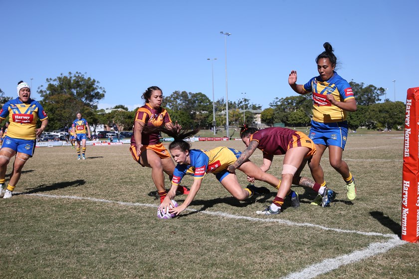 Action from the NSW City v NSW Country match.