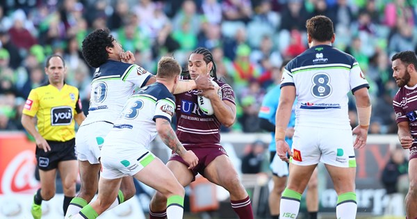 Injury-hit Manly go top four after Leilua brain snap | NRL.com